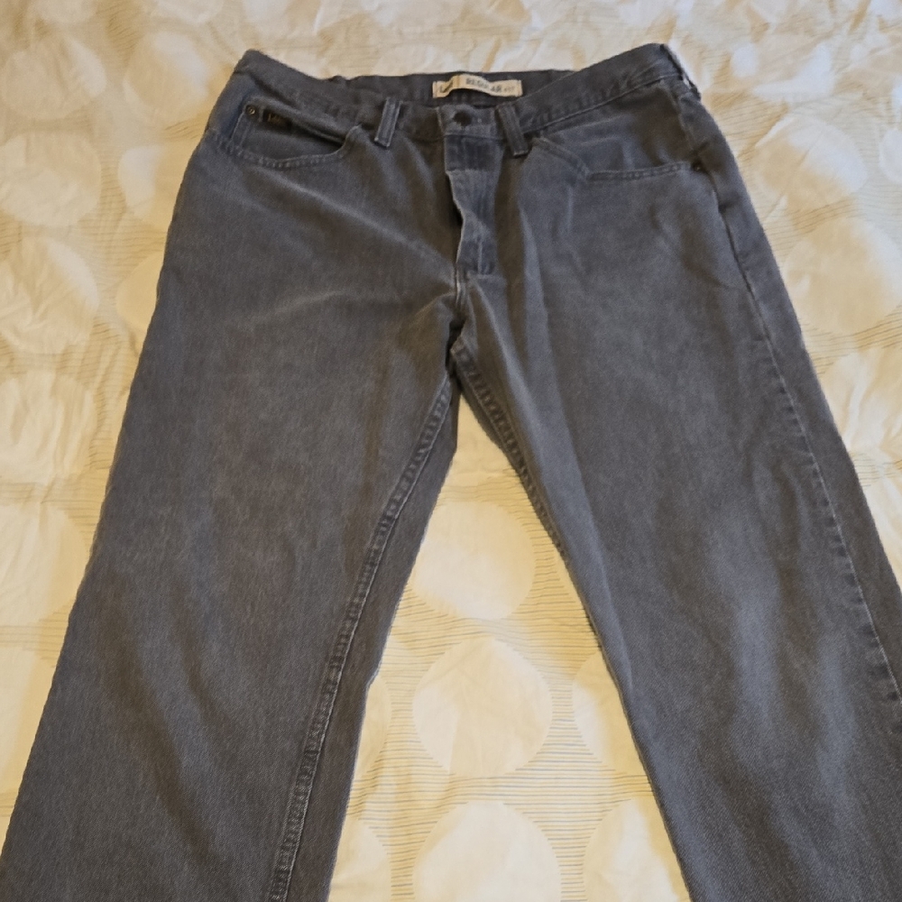 Stylish Men's Straight Jeans in Charcoal